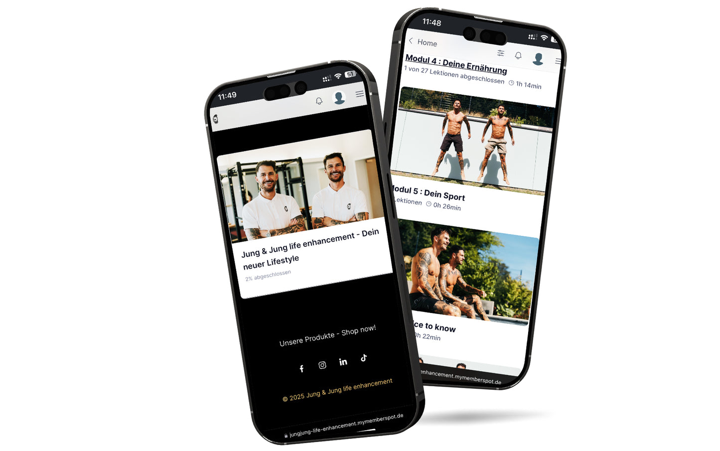 Jung&Jung Online Kurs + Protein Schoko u. Vanille